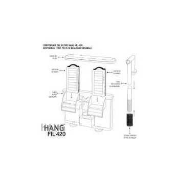 Accrocher FIL 320 et 420 2 cartouches de remplacement PCS 2