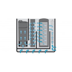 Newa Mira filter completo di materiale filtrante, vano filtro interno appendibile ad ogni vasca - Newa