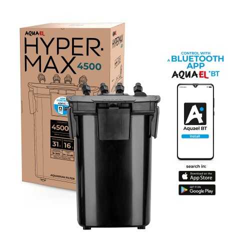 Aquael Filter Hypermax 4500 BT Bluetooth...