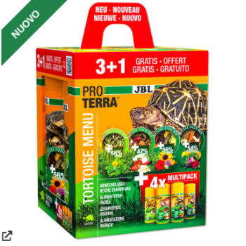 Menu tortue JBL - Assortiment de 4 flux de variétés pour...