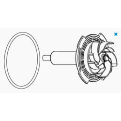 Rotor with ceramic post + O-Ring Syncra ADV 9.0- SICCE