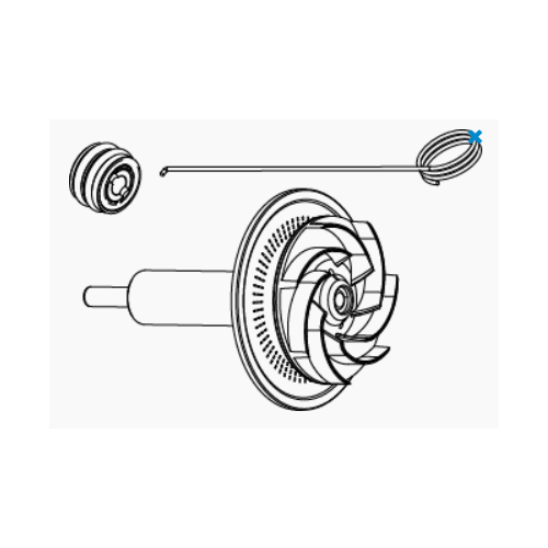 Rotor avec potage en céramique + bagues +...