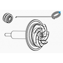 Rotor avec potage en céramique + bagues + Syncra HF 16.0 Hook - SICCE