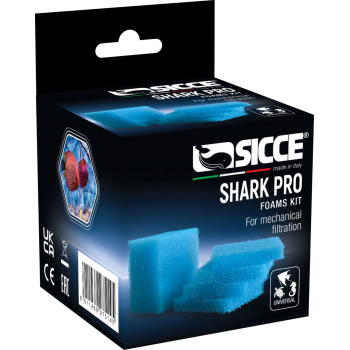 SICCE SHARK PRO FOAMS Replacement sponges kit (4 small...