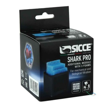 Spare cartridges 3 blue sponges + Shark module Protica