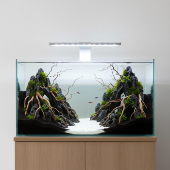Crystal Box 60 - Acquario 60 litri in vetro extrachiaro -... 2