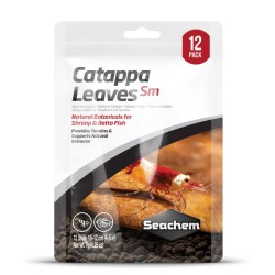 Seachem Feuilles SM Catappa - 12 feuilles de cappa - tanins naturels pour Betta et crevettes