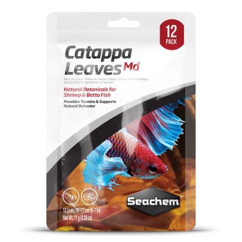 Seachem Catappa Leaves MD - 12 catappa leaves - natural...