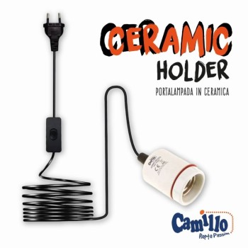 Ceramic Holder Camillo - Blu Bios - Portalampada in...