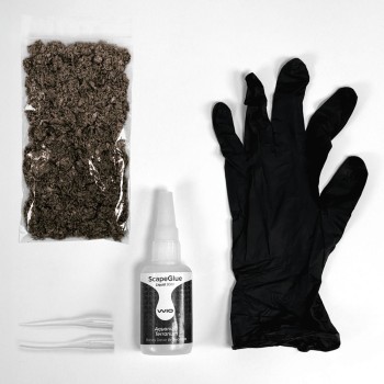 Wio ScapeGlue (Glue for Hardcape) - Adhesive Dark Brown kit 2