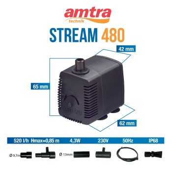AMTRA Stream 480 - Pompe submersible pour Aquarium 2
