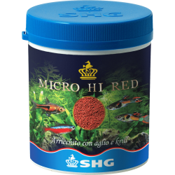 SHG PREMIUM MICRO HI RED - Alimento completo in micro granuli per piccoli pesci tropicali