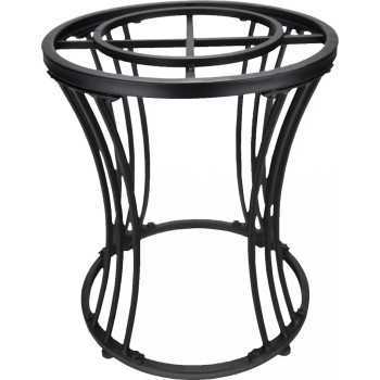 Support Support Support Mini Pond Support (H 40 cm) - Base robuste pour l'étang de mini-étang avec design moderne noir mat