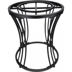 Support Support Support Mini Pond Support (H 40 cm) - Base robuste pour l'étang de mini-étang avec design moderne noir mat
