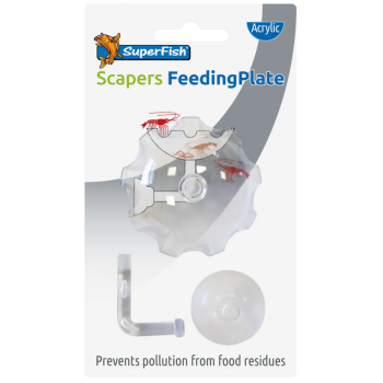SuperFish Scapers Feeding Plate - Piatto Alimentazione Acquario per Garnelen e Pesci, Alimentazione Mirata senza Sprechi
