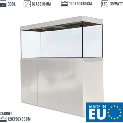 Acquario con Mobile Amtra ALUX 330 Klima Combi - Kit Completo Design Premium con Filtro, Luce LED e Riscaldatore
