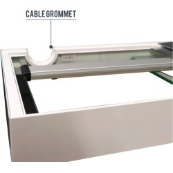 Acquario con Mobile Amtra ALUX 330 Klima Combi - Kit Completo Design Premium con Filtro, Luce LED e Riscaldatore