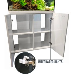 Acquario con Mobile Amtra ALUX 330 Klima Combi - Kit Completo Design Premium con Filtro, Luce LED e Riscaldatore