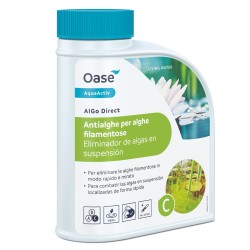 Oase AquaActiv AlGo Direct 500 ml - Antialghe a Ossigeno Attivo per Laghetto | Eliminazione Rapida Alghe Filamentose