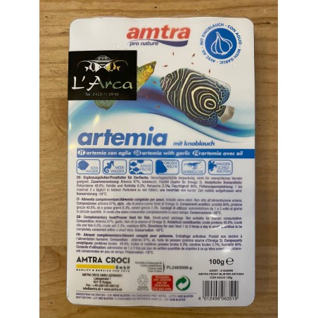 ARTEMIA con AGLIO AMTRA FROST BLISTER 100GR congelata