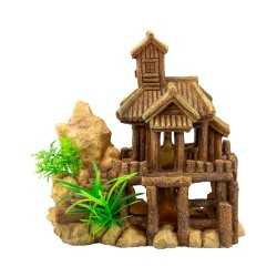 WOOD CASTLE Aqpet Decorart Decori per Acquari